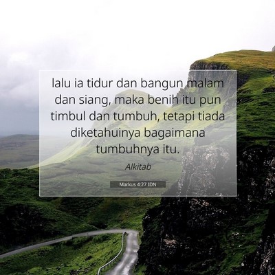 Markus 4:27 Ayat Alkitab Dijelaskan