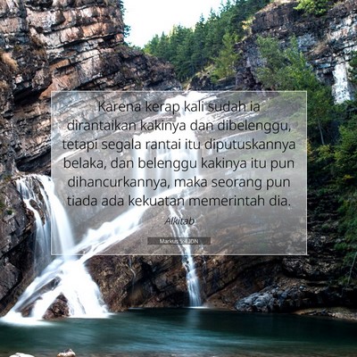 Markus 5:4 Ayat Alkitab Dijelaskan