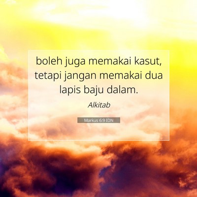 Markus 6:9 Ayat Alkitab Dijelaskan