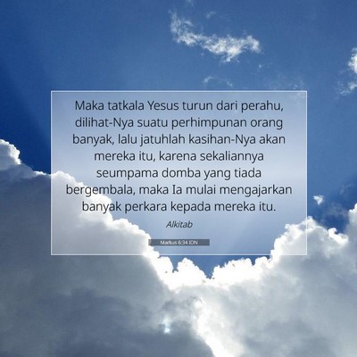 Markus 6:34 IDN Gambar Ayat Alkitab