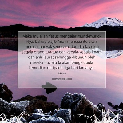 Markus 8:31 Ayat Alkitab Dijelaskan