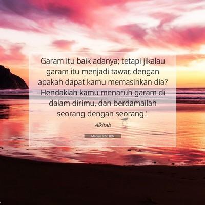 Markus 9:50 IDN Gambar Ayat Alkitab