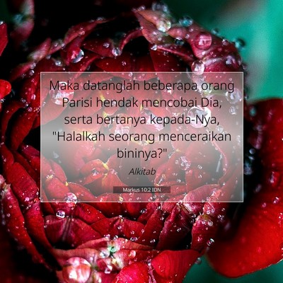 Markus 10:2 IDN Gambar Ayat Alkitab