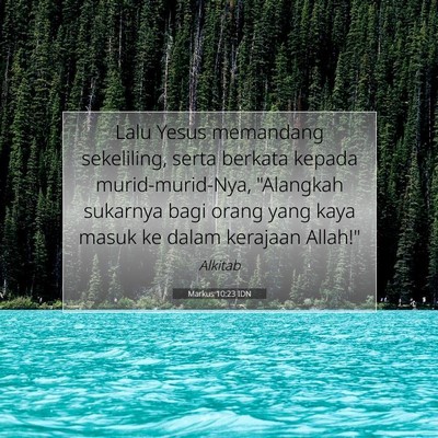 Markus 10:23 Ayat Alkitab Dijelaskan