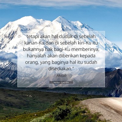 Markus 10:40 IDN Gambar Ayat Alkitab