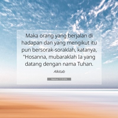 Markus 11:9 IDN Gambar Ayat Alkitab