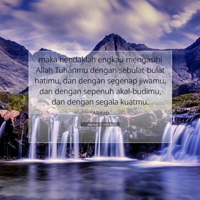 Markus 12:30 IDN Gambar Ayat Alkitab