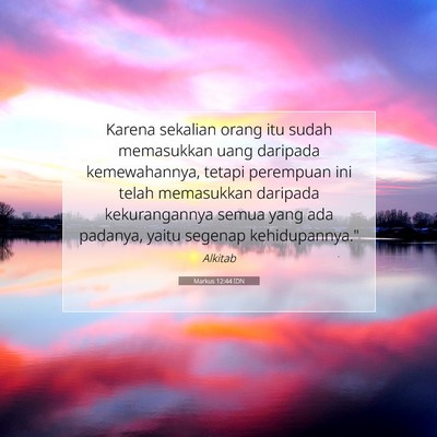 Markus 12:44 Ayat Alkitab Dijelaskan