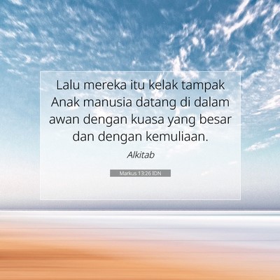 Markus 13:26 IDN Gambar Ayat Alkitab