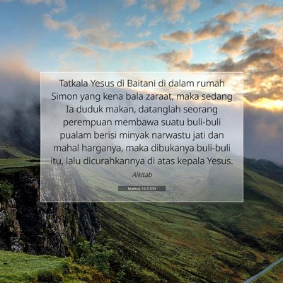 Markus 14:3 IDN Gambar Ayat Alkitab