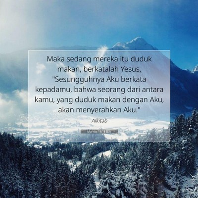 Markus 14:18 Ayat Alkitab Dijelaskan