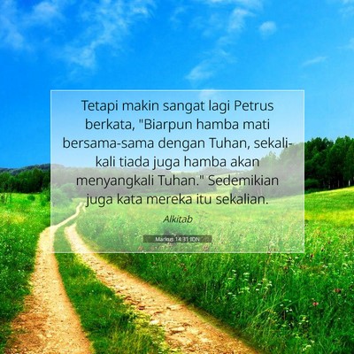 Markus 14:31 Ayat Alkitab Dijelaskan