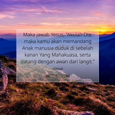 Markus 14:62 IDN Gambar Ayat Alkitab