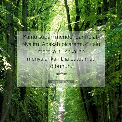 Markus 14:64 Ayat Alkitab Dijelaskan