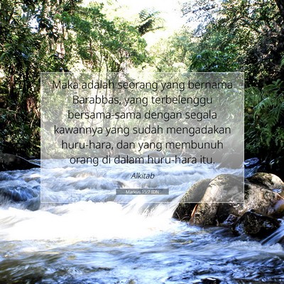 Markus 15:7 Ayat Alkitab Dijelaskan
