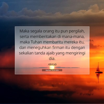 Markus 16:20 IDN Gambar Ayat Alkitab