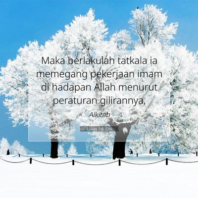 Lukas 1:8 Ayat Alkitab Dijelaskan