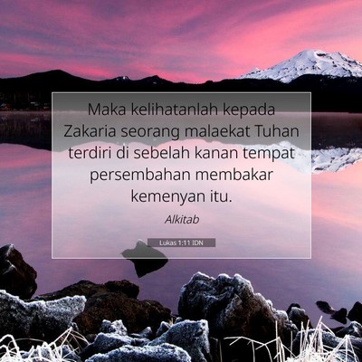Lukas 1:11 Ayat Alkitab Dijelaskan