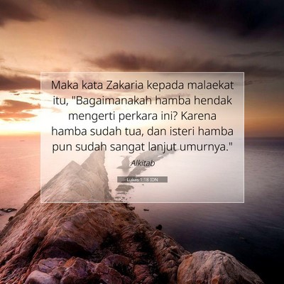 Lukas 1:18 Ayat Alkitab Dijelaskan