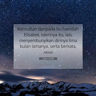 Lukas 1:24 Ayat Alkitab Dijelaskan
