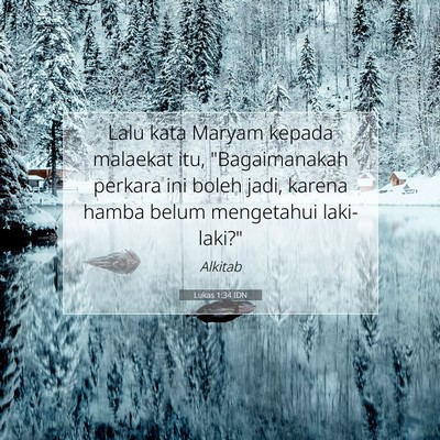 Lukas 1:34 Ayat Alkitab Dijelaskan