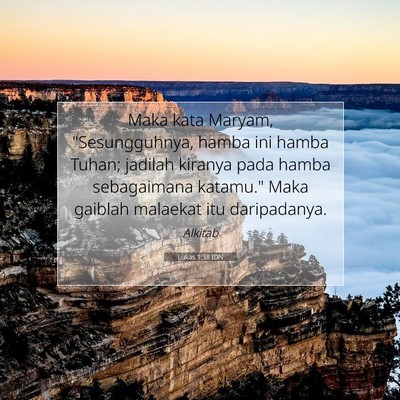 Lukas 1:38 Ayat Alkitab Dijelaskan