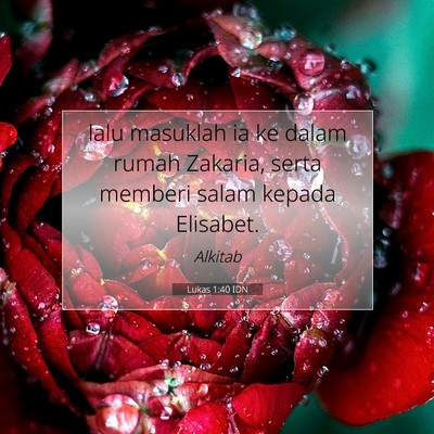 Lukas 1:40 Ayat Alkitab Dijelaskan