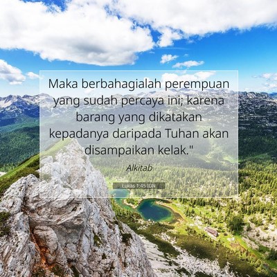 Lukas 1:45 Ayat Alkitab Dijelaskan