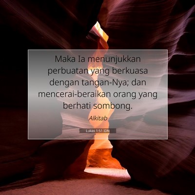 Lukas 1:51 Ayat Alkitab Dijelaskan