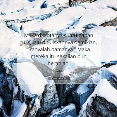 Lukas 1:63 Ayat Alkitab Dijelaskan