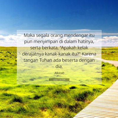 Lukas 1:66 Ayat Alkitab Dijelaskan