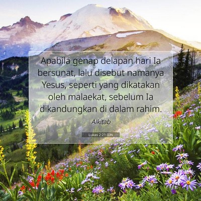 Lukas 2:21 IDN Gambar Ayat Alkitab