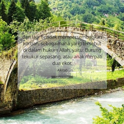 Lukas 2:24 IDN Gambar Ayat Alkitab