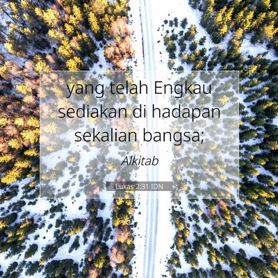 Lukas 2:31 Ayat Alkitab Dijelaskan