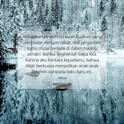 Lukas 3:8 IDN Gambar Ayat Alkitab