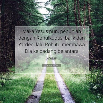 Lukas 4:1 IDN Gambar Ayat Alkitab