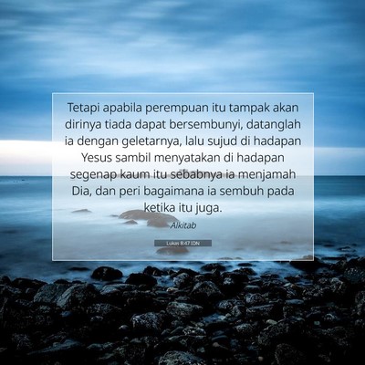 Lukas 8:47 Ayat Alkitab Dijelaskan
