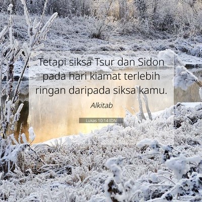 Lukas 10:14 Ayat Alkitab Dijelaskan