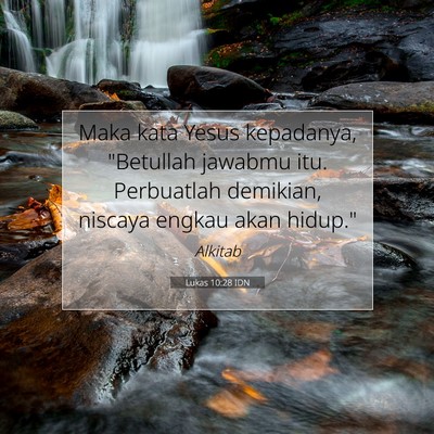 Lukas 10:28 Ayat Alkitab Dijelaskan