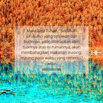 Lukas 12:42 IDN Gambar Ayat Alkitab
