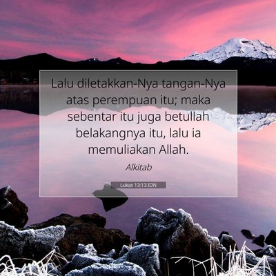 Lukas 13:13 Ayat Alkitab Dijelaskan