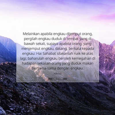Lukas 14:10 Ayat Alkitab Dijelaskan