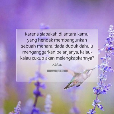 Lukas 14:28 Ayat Alkitab Dijelaskan