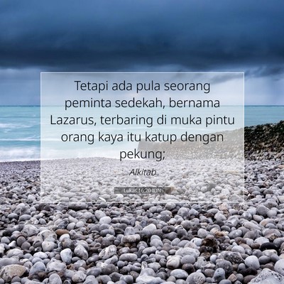 Lukas 16:20 Ayat Alkitab Dijelaskan