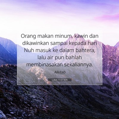 Lukas 17:27 Ayat Alkitab Dijelaskan