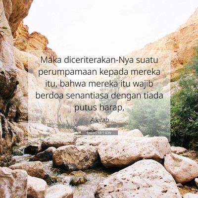 Lukas 18:1 IDN Gambar Ayat Alkitab