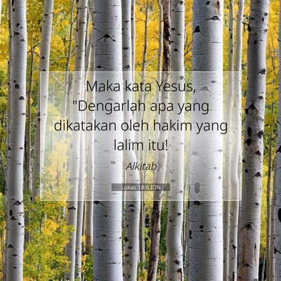 Lukas 18:6 Ayat Alkitab Dijelaskan