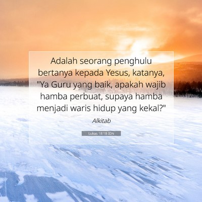 Lukas 18:18 Ayat Alkitab Dijelaskan