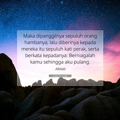 Lukas 19:13 IDN Gambar Ayat Alkitab