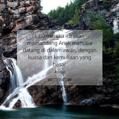 Lukas 21:27 IDN Gambar Ayat Alkitab
